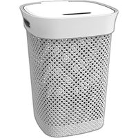 DEA HOME Cesto Portabiancheria Woolly 50L Grigio con Coperchio Z451M023