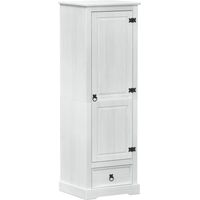 vidaXL Wardrobes with Drawer White 55 x 50 x 170 cm Solid Pine Wood