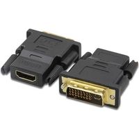 Adaptador DVI-D 24+5 macho - HDMI hembra Negro