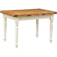 Tavolo in legno massello 120x80 cm Tavolo allungabile Tavola da pranzo e cucina Made in Italy Artigianale Tavolino rettangolare