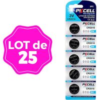 25 Stück Knopfzellen CR2016 3V 75mAh Lithium PKCell