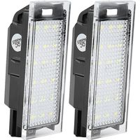 CHOYCLIT 2 pezzi luci targa a LED per auto Twingo/Clio/Megane/Lagane