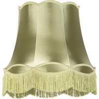 Qazqa – Abat-jour en soie vert 45 cm – Design Granny vintage – Pour lampes de bureau, sol et suspendues – Tissu tendance et moderne