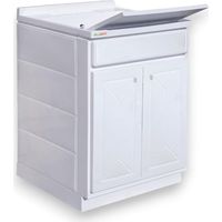 Mobile lavatoio Top line, 2 ante, prolipropilene bianco, (LxPxH): 62x53x87 cm TRIOPLAST