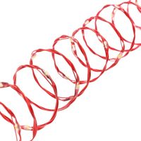 MicroLED Lichterkette 25m rotes Metallkabel