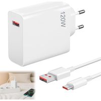 120-W-Schnellladegerät mit 2 m USB-C-Kabel, kompatibel mit Xiaomi 14T Pro/13T Pro/11T Pro, Redmi Note 14 Pro 5G, Xiaomi, POCO F7 Ultra, F6, Redmi Turbo 4, 3 und Realme