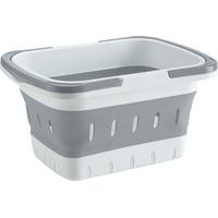 Toiletry Organizer 11.02x7.87x5.91 inches Shower Basket for Bathroom, Lightweight Storage with Quick Drain Base, Foldable Basket for Travel, Gym Dorm Apartment RV Camping and Outdoor Use