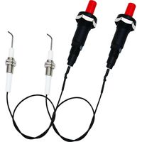 Kit d'allumage piézo à bouton poussoir au propane de 30 cm de long pour gril à gaz/cuisinière/chauffage/poêle Spaker Spaker Generator Kit d'allumage 2 pièces/lot
