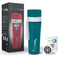 Laica MyLAICA Bottiglia filtrante in acciaio da 550 ml con filtro a disco rapido