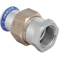 Geberit Mapress Edelstahl Übergangsverschraubung mit Innengewinde d 22mm, Rp 1″