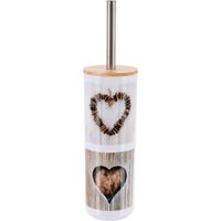 Scopino stampato su ps con coperchio in legno - amour - Tendance