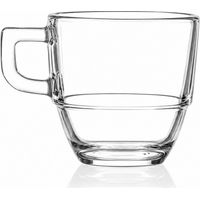 RCR Cristalleria Italiana Tazza Impilibile Moka Vetro 12 Cl Conf. 6 Pz