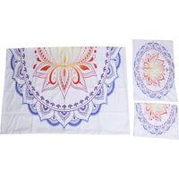Ensemble de Housse de Couette Style Bohème avec Taies d'Oreiller 3 Pièces pour Chambre 135x200 cm