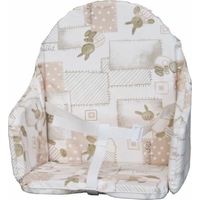 Bambisol Hochstuhlpolster beige mit Hasenmotiv