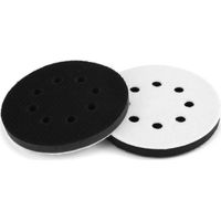 2PCS 125mm Tampon de Ponçage Souple, Tampon Interface en Éponge pour Disques de Ponçage (8 Trous)