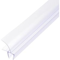 Verre sans colle de type H pour un trou passage 27,56" long, 1" (25mm) Tropfschiene 3/8"(10mm)