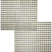 Premier 6ft x 5ft Flat Top Privacy Square Garden Trellis Panel