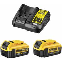 Power Set DeWALT (2 x 18V 4,0 Ah + DCB107)