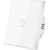 Panneau mural en verre trempé cristal, interrupteur tactile, indicateur LED, capteur, bouton électrique, 220 V