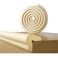 Foam Edge & Corner Protector, 2m Safety Strip , for Furniture & Baby Bed - Anti-Shock Adhesives (Beige)