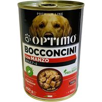 KIT SET 6 PZ OPTIMO BOCCONCINI PER CANE AL GUSTO MANZO DA 400 GR