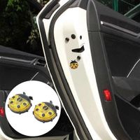 Voyant d'avertissement automatique pour portière de voiture (2 pièces) - Compatible avec la plupart des voitures - Jaune