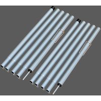 Poteau pour Toile ombrage Aluminium mât de Fixation pour Voile D'ombrage Poteaux de Tente Réglable de Construction pour Camping Randonnées Abri et Porche Auvent Ensemble (Iron, 210cm)