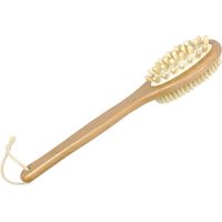 Dry Brushing Body Brush - Long Handled Exfoliating Brush, Body Brush, Dry Brush for Cellulite and Lymphatic Drainage Massager, Body Scrubber Shower Brush for Back, Skin (1 Pk)
