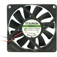 Lüfter 12Vdc Maße 80x80x15mm 2 Drähte Vapo 1,96W