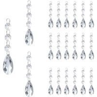 Perles de Cristal 24Pcs Decoration Noel Sapin de Noel Decoration Noel Interieur Deco Noel Interieur Décoration Noel Intérieur Decoration Sapin Noel Decoration Interieur pour Sapins de Noël