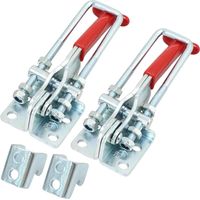 4 Piece Hinge Clip Horizontal Hinge Clip Lever Hinge Clip Lock Box Cover GH431 Metal Fixed Latch Clip Latch Lock Convient pour les valises, les tiroirs, les armoires
