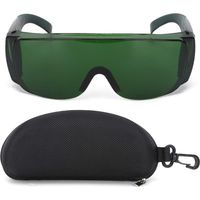 Protective Glasses BACHIN Laser Goggles Safety Goggles Industrial Accessory Light Filtering Goggles (Green)