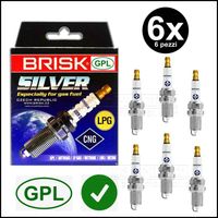 Candela kit 6 candele gpl metano brisk silver dr15ys-9 rover 45 (rt) 2000