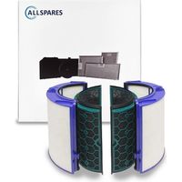 Filtro HEPA AllSpares Combi 360° para purificadores de aire compatibles con Dyson HP04 / TP04 / DP04 (215 x 210 mm)