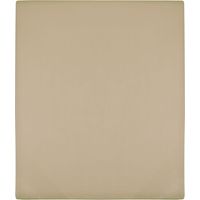 Drap-housse en jersey taupe 140x200 cm coton