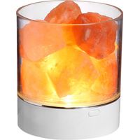 Himalayan Salt Stone Night Light 7 Colors LED Rock Crystal Lamp Portable USB Natural Air Purification Lamp for Car Home Office Bedroom Desktop Decoration