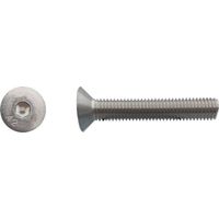 100 Vis Métaux Tête Fraisée 6 Pans Creux FHC 6 x 100 mm - DIN 7991 - Inox A2 - D-Work