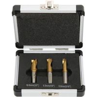 3Pcs Foret à Dépointer, 6.5mm/8mm/10mm Foret Coupeur de Soudage par Points Ensemble Fraises à Dépointer pour Enlever les Joints de Soudure en Tôle