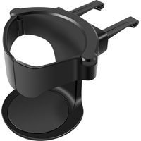 Porte-gobelet universel et réglable pour grille d'aération, porte-gobelet en ABS – Noir