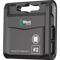 Wera WER057790 Bit-Box 20 H Extra Hard Bits Robertson 2 Sqaure x 25mm 20pc