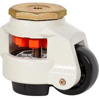 rueda giratora de nivelacion agujero m16 21fm75 nylon negro eje liso