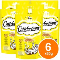 Catisfactions Cat con Formaggio - Confezione 60 Gr - Snack