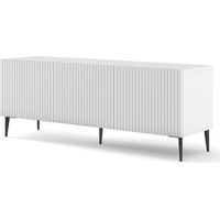 TV-Schrank RAVENNA B 150 cm 3D weiß matt + beine