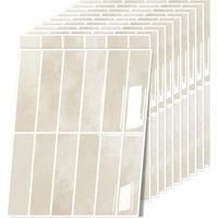 Stickers carrelage 3D, carrelage de cuisine plus épais, auto-adhésifs, lot de 10, carrelage mural auto-adhésif, carrelage de cuisine repositionnable, pour salle de bain, cuisine, décoration murale, et