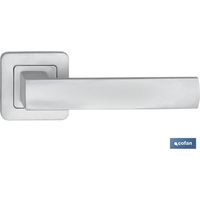 Juego Manivela Aluminioberlinroseta Cuadarada Niquel