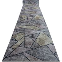Runner anti-slip LOTUS MOSAIC 22010 Mosaic grey WASHABLE 120cm grey 120x960 cm