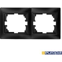 Cadre pour 2 éléments horizontaux graphite 154x81x10mm Solera E3/42954