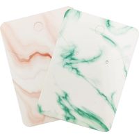 200 stuks oorbellen-displaykaarten kraftpapier-displaykaarthouders voor verpakking kettingen oorbellen sieradendisplay (groen, roze)