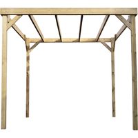 Box pergola, wooden diy kit , 2.4m x 4.8m (Natural finish)