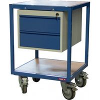 Werkstattwagen mit 2 Holzplatten 600 x 600 mm 400 kg - FIMM - 880010599